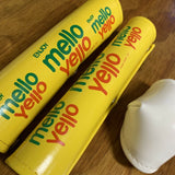 OLD SCHOOL BMX BICYCLE PADS YELLOW ENJOY MELLO YELLO VINTAGE SET NOS