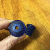 BICYCLE HANDLE BAR TAPE PLUGS BLUE FITS SCHWINN & OTHERS NOS