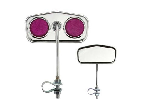 Diamond Mirror Chrome Purple Reflectors