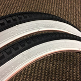SCHWINN STING-RAY FASTBACK BICYCLE TIRES 20 X 1-3/8 S-5 S-6 WHITE WALLS NOS W/TUBES