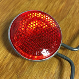 BICYCLE BANANA SEAT REFLECTOR WITH BRACKET FIT SCHWINN STINGRAY MUSCLE BIKE
