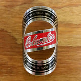 COLUMBIA BICYCLE HEAD BADGE NAME PLATE MINT ASTONISHING