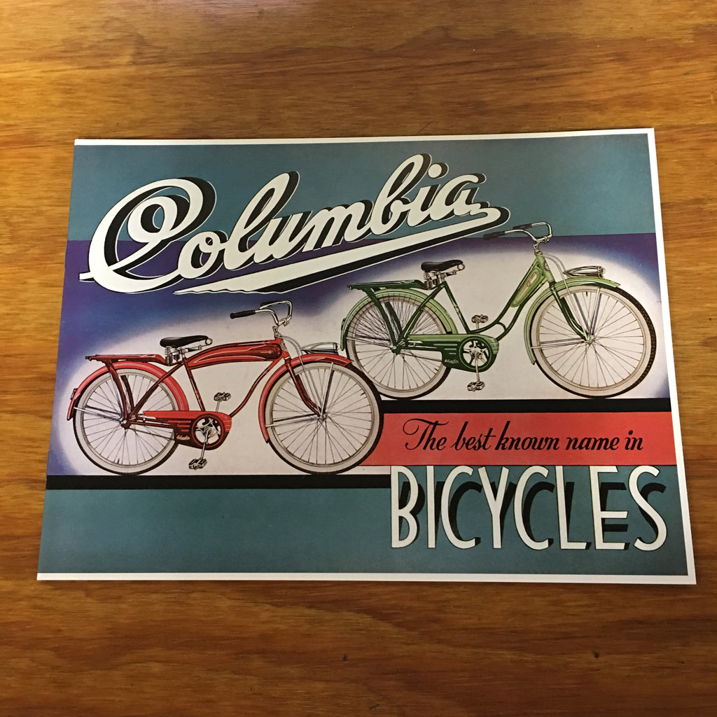 MINT PREWAR COLLECTABLE 1941 COLUMBIA BICYCLE BROCHURE CATALOG