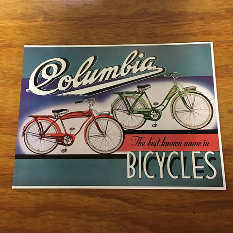 MINT PREWAR COLLECTABLE 1941 COLUMBIA BICYCLE BROCHURE CATALOG MANUAL