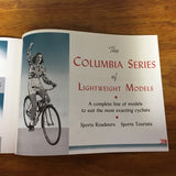 MINT PREWAR COLLECTABLE 1941 COLUMBIA BICYCLE BROCHURE CATALOG MANUAL