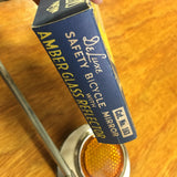 VINTAGE DELUXE SAFETY GLASS REFLECTOR BICYCLE MIRROR 1930 - 1940