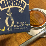 VINTAGE DELUXE SAFETY GLASS REFLECTOR BICYCLE MIRROR 1930 - 1940