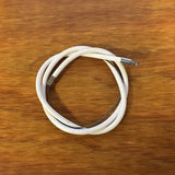 STURMEY ARCHER TWIST GRIP WHITE RIBBED CABLE FOR 3 SPEED BIKE NOS