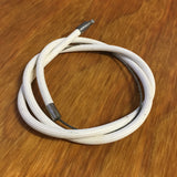 STURMEY ARCHER TWIST GRIP WHITE RIBBED CABLE FOR 3 SPEED BIKE NOS