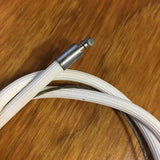 STURMEY ARCHER TWIST GRIP WHITE RIBBED CABLE FOR 3 SPEED BIKE NOS