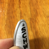 SCHWINN VINTAGE STYLE BICYCLE HEAD BADGE SCREWS - ONE PAIR - NAME PLATES SCREWS