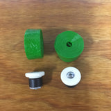 BICYCLE HANDLE BAR TAPE & END PLUGS GREEN FITS SCHWINN SEAR HUFFY & OTHERS NOS