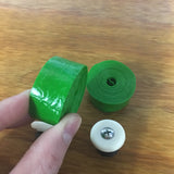 BICYCLE HANDLE BAR TAPE & END PLUGS GREEN FITS SCHWINN SEAR HUFFY & OTHERS NOS