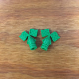 BICYCLE FLAG CAPS FIT SCHWINN PEA PICKER STINGRAY SOLID GREEN NOS