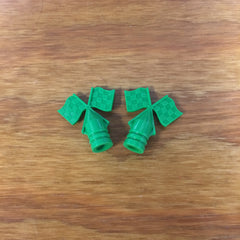 BICYCLE FLAG CAPS FIT SCHWINN PEA PICKER STINGRAY SOLID GREEN NOS