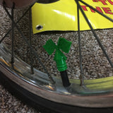 BICYCLE FLAG CAPS FIT SCHWINN PEA PICKER STINGRAY SOLID GREEN NOS