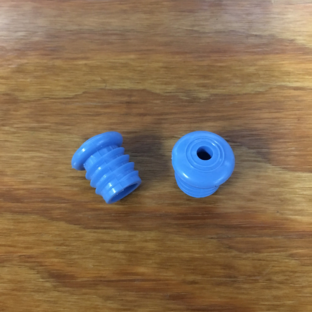 BICYCLE HANDLE BAR TAPE PLUGS POWDER BLUE FIT SCHWINN ROAD RACING BIKES & OTHERS