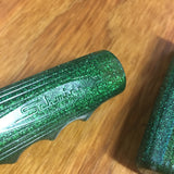 SCHWINN BICYCLE GRIPS CAMPUS GREEN NOS NEVER USED SHORT SIZE 3-1/4" LONG