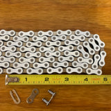 BICYCLE BMX CHAIN FOR 20 INCH BIKES SCHWINN OTHERS NOS WHITE