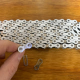 BICYCLE BMX CHAIN FOR 20 INCH BIKES SCHWINN OTHERS NOS WHITE