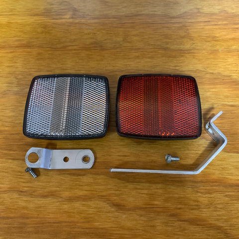 SCHWINN BICYCLE FRONT REAR REFLECTORS FIT SCHWINN STINGRAY ROAD BIKES OTHERS