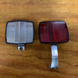 SCHWINN BICYCLE FRONT & REAR REFLECTORS FIT SCHWINN STINGRAY ROAD BIKES OTHERS