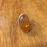 BICYCLE REFLECTOR AMBER VINTAGE NEVER USED