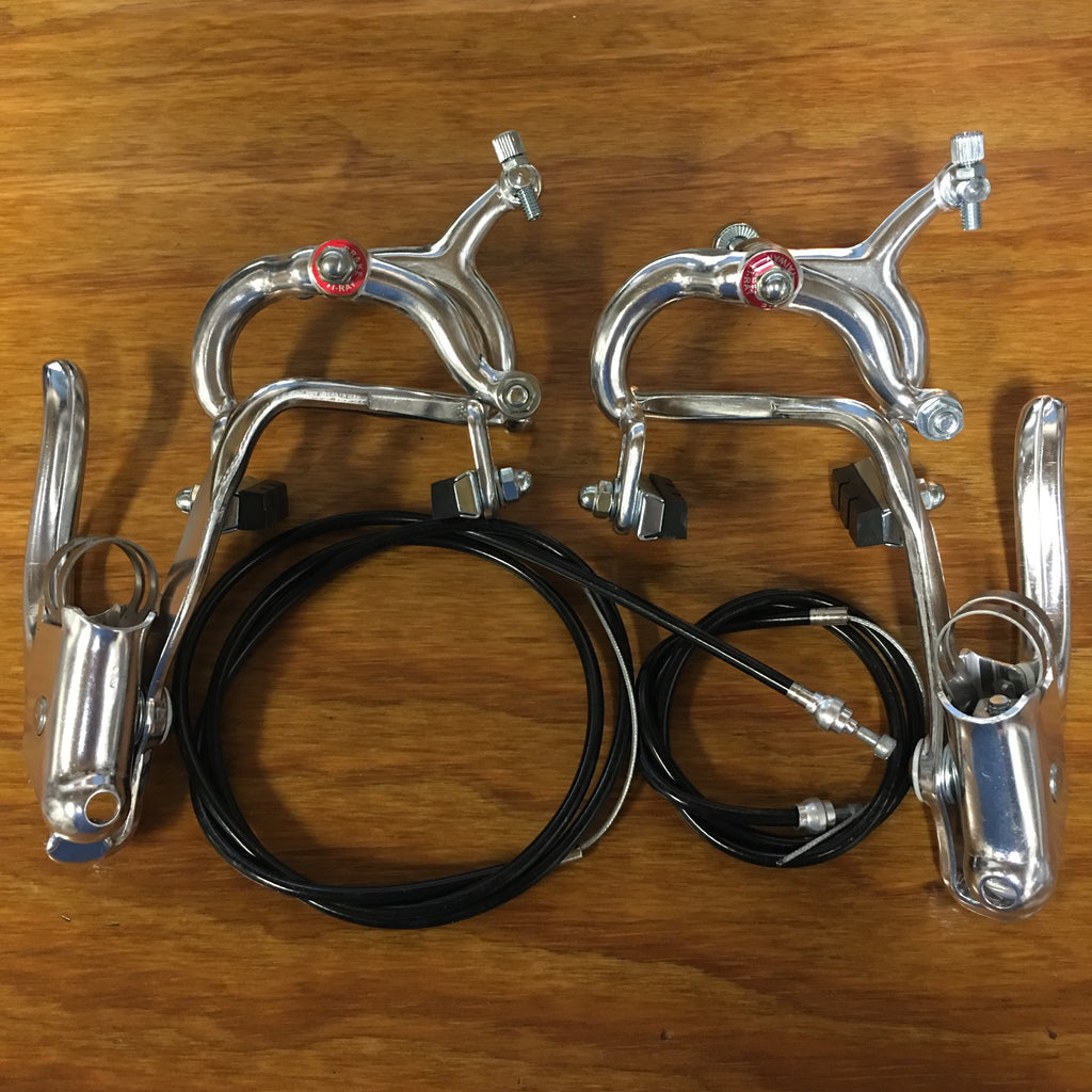 BICYCLE ROAD RACING BIKE BRAKE SET LEVERS CABLE MORE