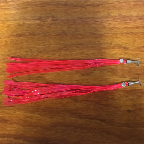 BICYCLE STREAMERS FIT SCHWINN OTHERS HOT PINK / NEON NOS