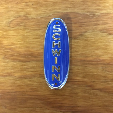SCHWINN HEAD BADGE BLUE PHANTOM PANTHER HORNET WASP 1950S BIKES & OTHERS