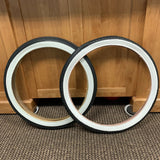 BICYCLE TIRES FIT SCHWINN STINGRAY BIKE 20 X 1-3/4 S-7 FRONT & S-2 REAR SLICK