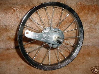 BICYCLE REAR COASTER BRAKE WHEEL 12 IN CHROME STEEL MADE NEW