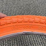 BICYCLE TIRES 20 X 1.95 ORANGE WALL FITS OLD SCHOOL BMX MONGOOSE SCHWINN OTHERS