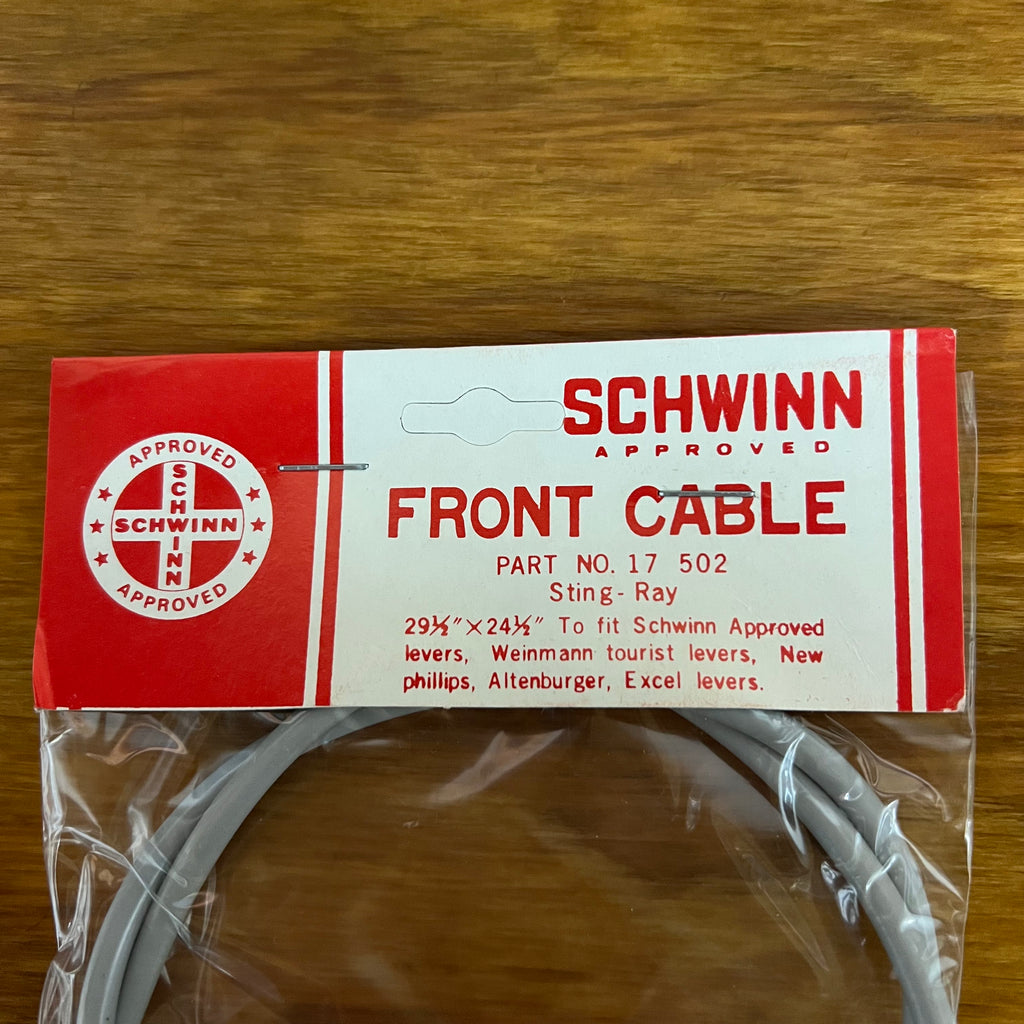 SCHWINN APPROVED FRONT BRAKE CABLE FITS STINGRAYS NO 17502 NOS VINTAGE