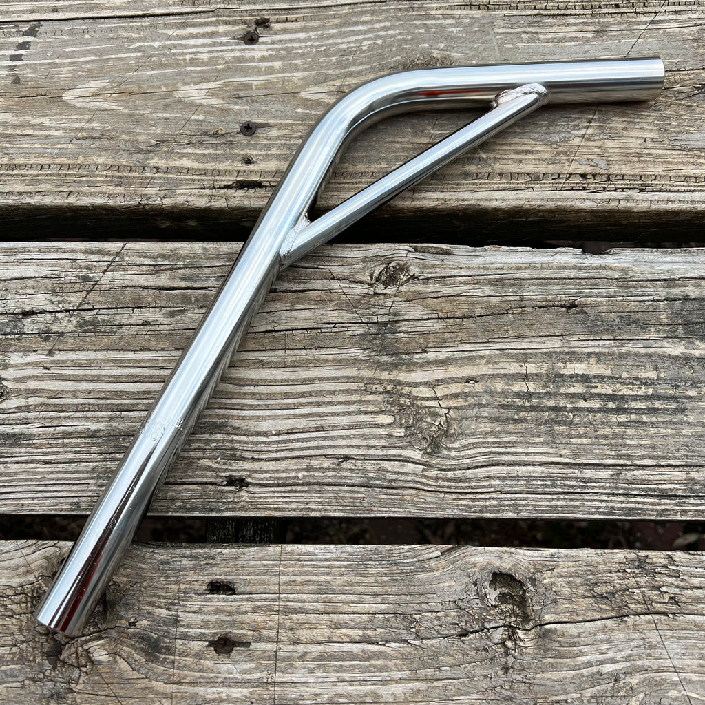 bmx bicycle seat BMX BICYCLE SEAT POST 22.2 STEEL CHROME BENT STYLE FOR OLD SCHOOL BMX – Bicycle Heaven