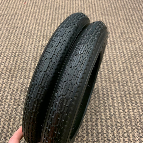 BICYCLE TIRES BLACK WALL 12 X 1/2 X 2-1/4 STREET TREAD