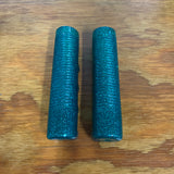 BICYCLE GRIPS VINTAGE STYLE FITS SCHWINN HUFFY SEARS & OTHERS GREEN GLITTERS NEW