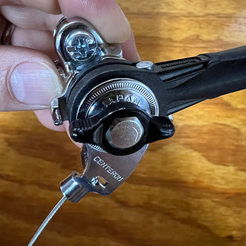 SHIMANO 5 SPEED FRICTION SHIFTER STEM MOUNT CLAMP ON BLACK VINTAGE NOS Bicycle Heaven