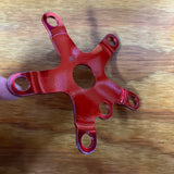 OLD SCHOOL RED BMX CHAINRING 110 BCD SPIDER FITS SUGINO SUNTOUR GT & OTHERS