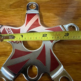 OLD SCHOOL RED SUGINO BMX 110 BCD SPIDER SUGINO SUNTOUR CHAINRING CHAINWHEEL