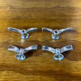 4 NOS SUGINO BICYCLE 5/16" THREAD WING AXLE NUTS FRONT WHEEL RIM HUB