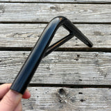 BMX BICYCLE SEAT POST 22.2 STEEL BLACK BENT STYLE FOR OLD SCHOOL BMX & OTHERS