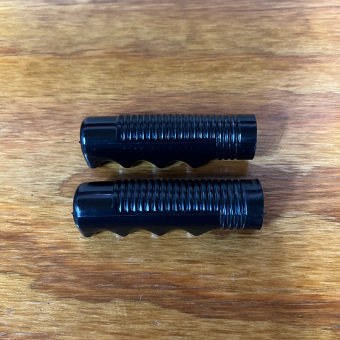 VINTAGE BLACK TRICYCLE GRIPS 3/4" ID. 3-3/8" LONG FIT ELGIN AMF HUFFY COLSON NOS