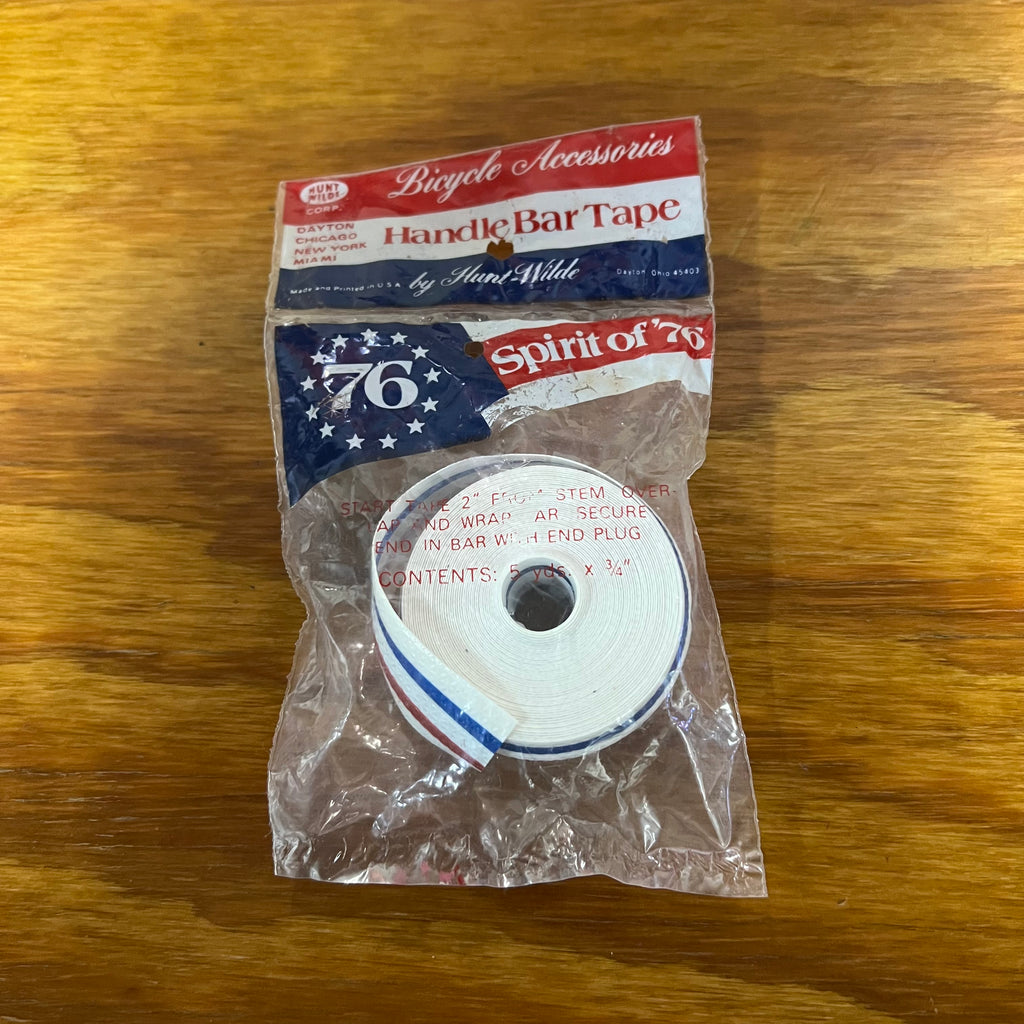 HUNT WILDE SCHWINN 1976 BICENTENNIAL RED WHITE BLUE FLEXON VINYL
