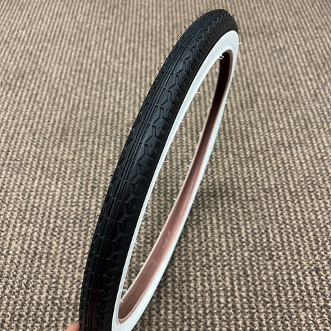 BICYCLE TIRE 20 X 1.75 WHITE WALL FITS SCHWINN HUFFY SEARS MURRAY & OTHERS NEW