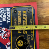 DIXIE NFL PITTSBURGH STEELERS SUPER BOWL NFL CHAMPS BICYCLE PLATE TAGS