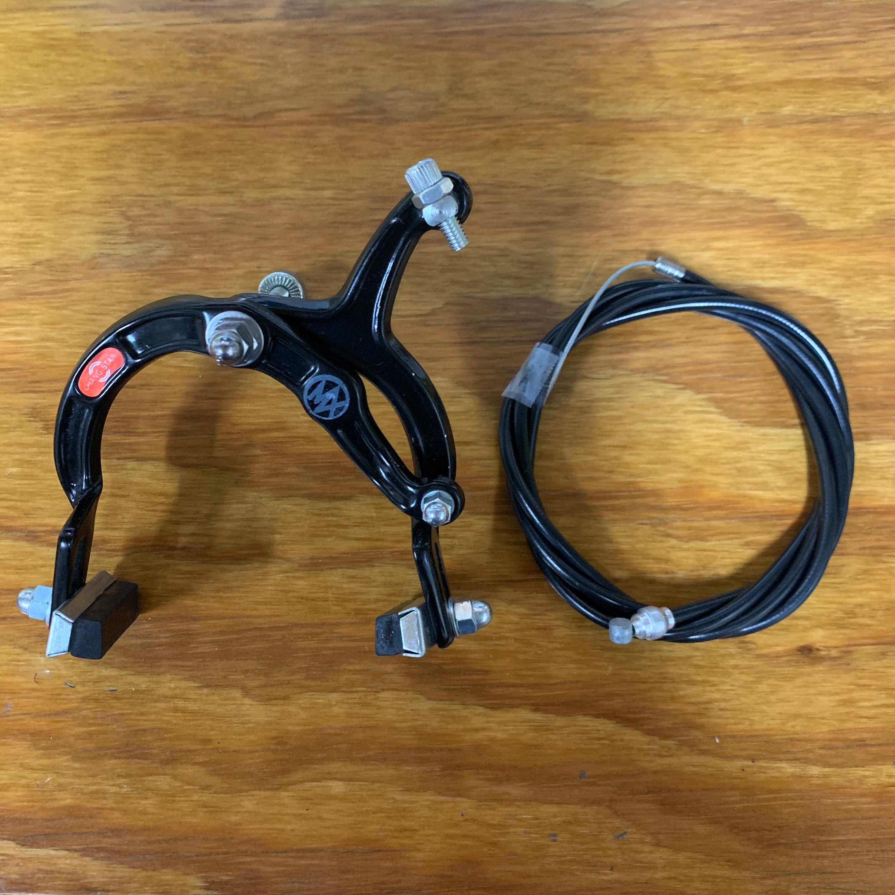1989 LEE CHI WHITE FRONT BRAKE SET FITS OLD SCHOOL BMX