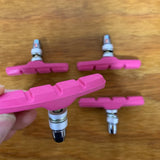 BICYCLE BRAKE PADS FOR SCHWINN OCC CHOPPER, MOUNTAIN BIKES & OTHERS NEW PINK