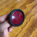 RALEIGH BICYCLE REAR FENDER REFLECTOR BLACK & RED FIT ENGLISH THREE SPEED BIKES
