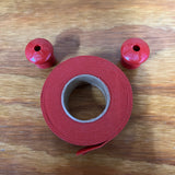 BICYCLE HANDLE BAR TAPE & PLUGS RED CLOTH HUNT WILDE FIT SCHWINN VARSITY OTHERS NOS
